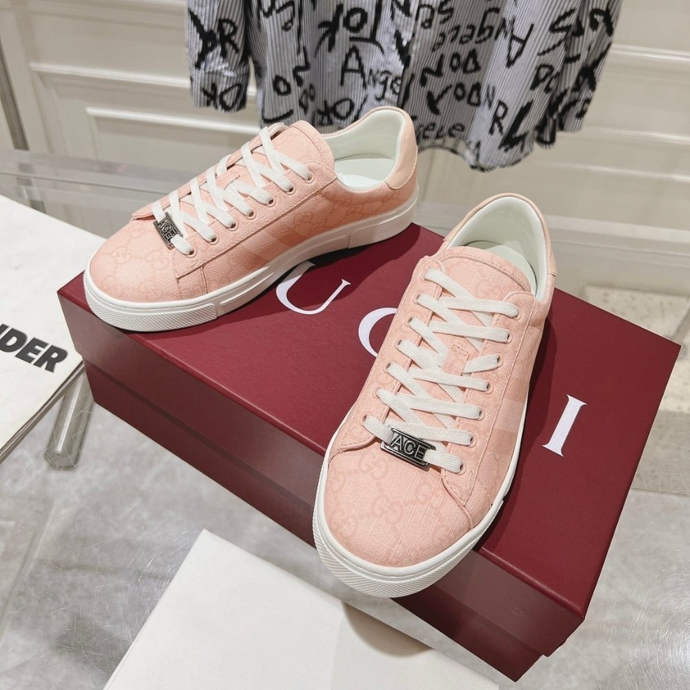 Gvc*1 Ace Sneaker With Web Pink 812026 Fad2A 8741