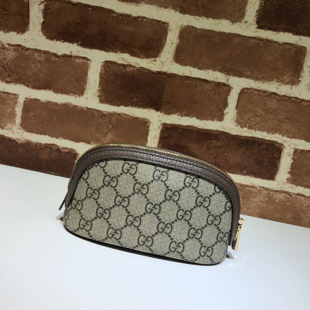 Gvc*1 Ophidia Gg Cosmetic Pouch Brown