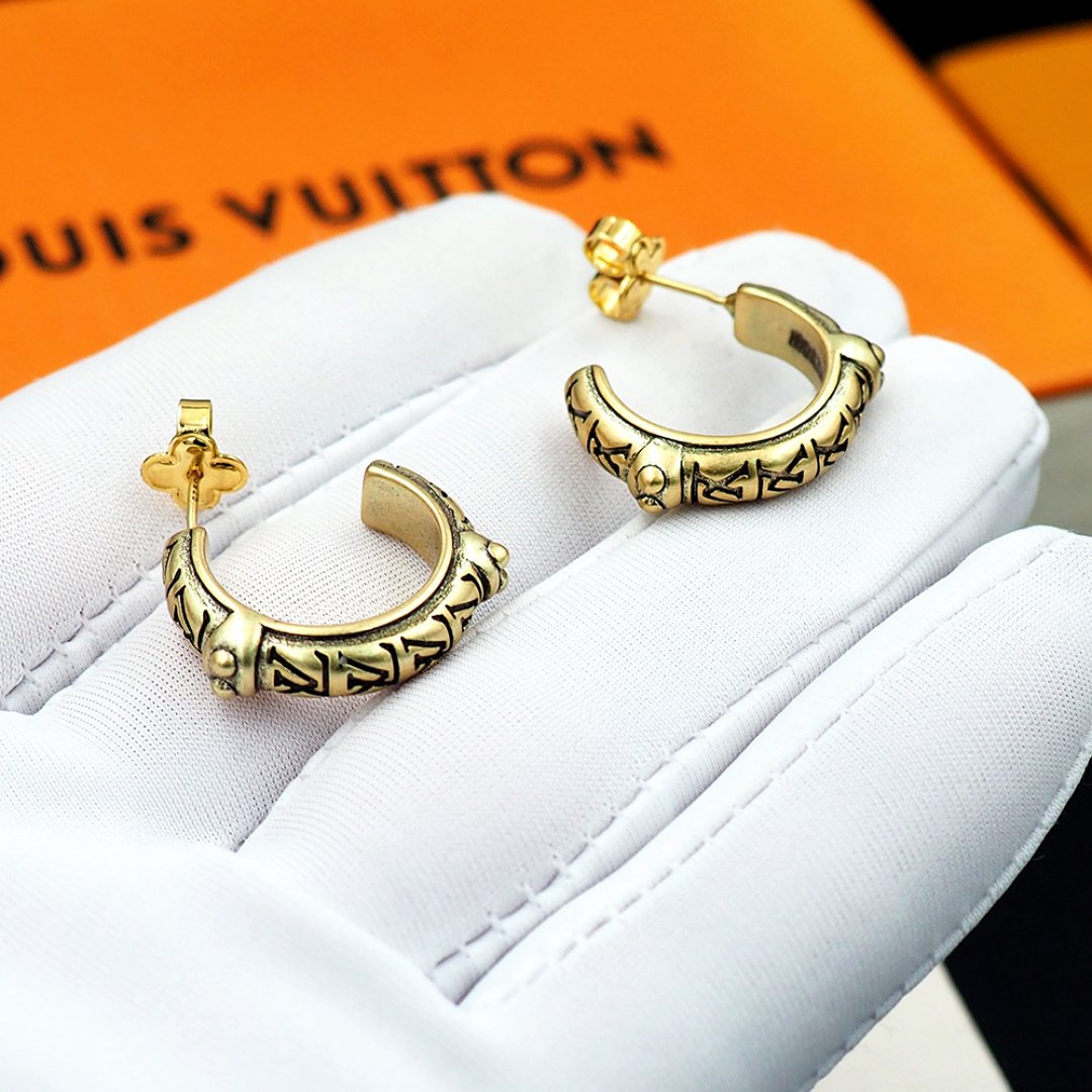 L0vis Vvtt0n Lv Lozine Hoop Earrings Gold