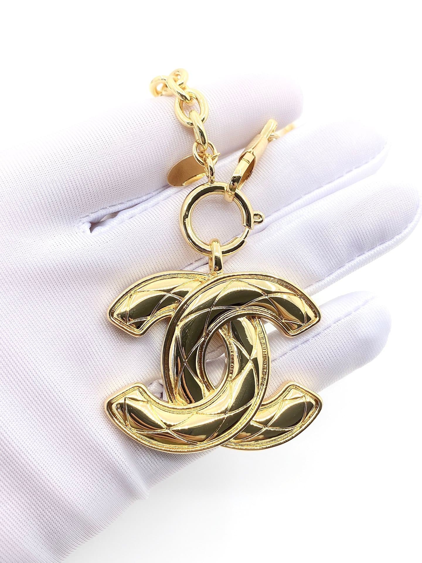 Ch**el Cc Gold Necklace