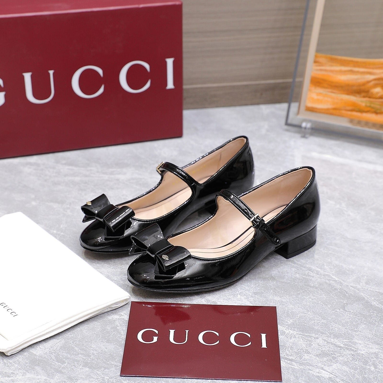 Gvc*1 Women Ballet Flat With Bow Black 835748 0B9J0 1000